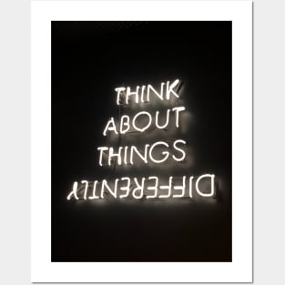 Think about things differently Posters and Art